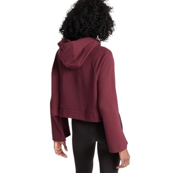 Athleta Steady State Crop Sweatshirt Hoodie , sz M - Picture 2 of 11